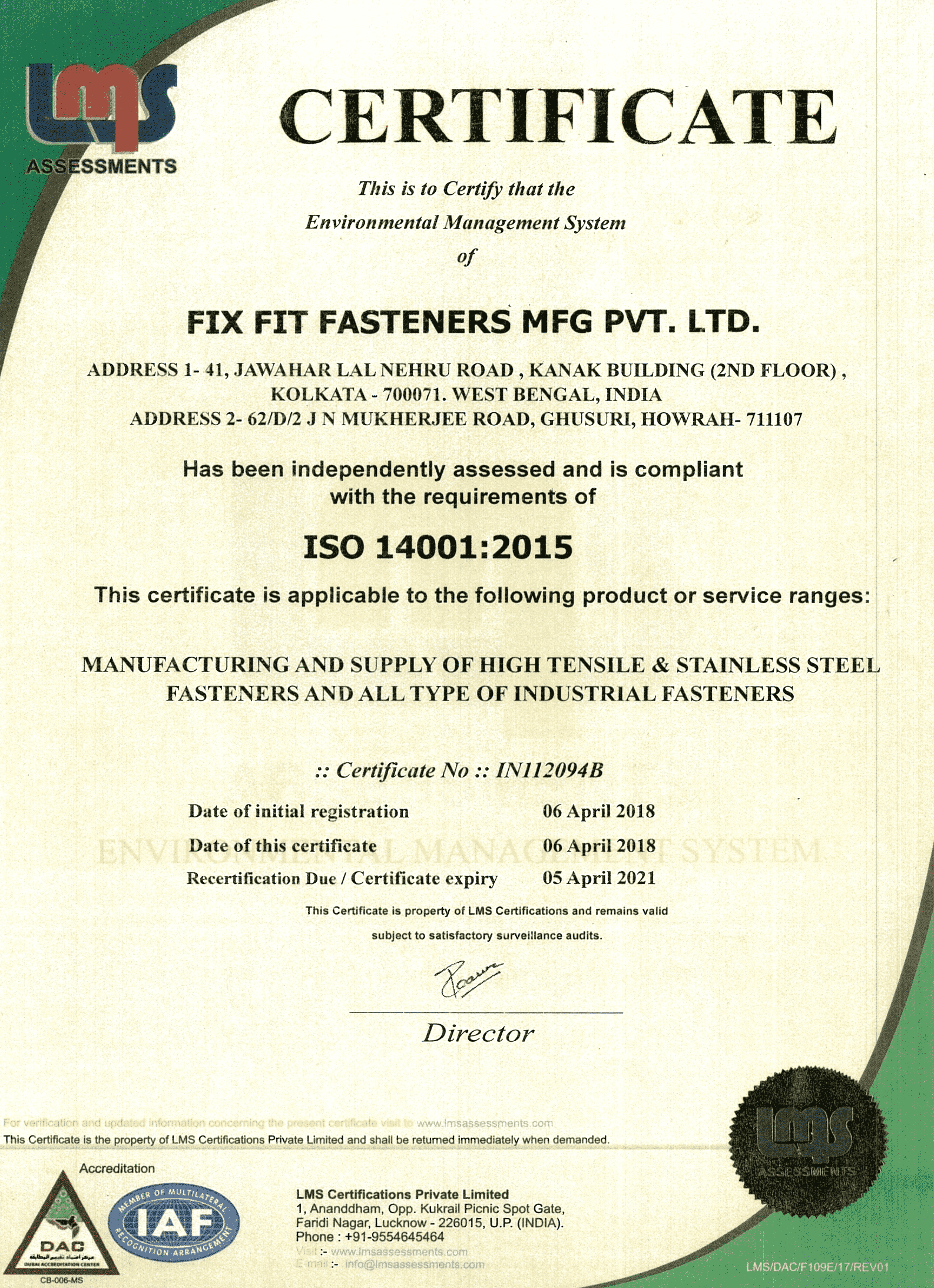 ISO 14001:2015